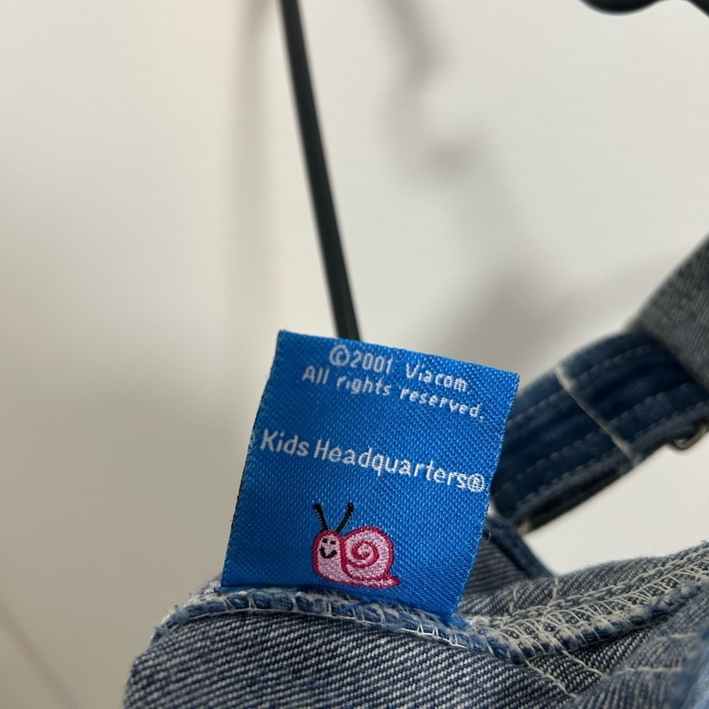 Vintage Charming Kids Denim Overalls with Embroidery - Picture 3 of 7